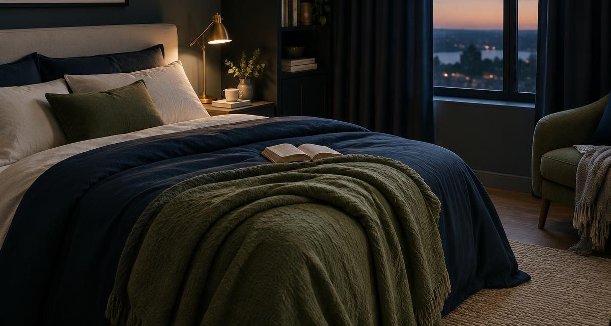 Editorial photograph illustrating bedtime habits and sleep routines