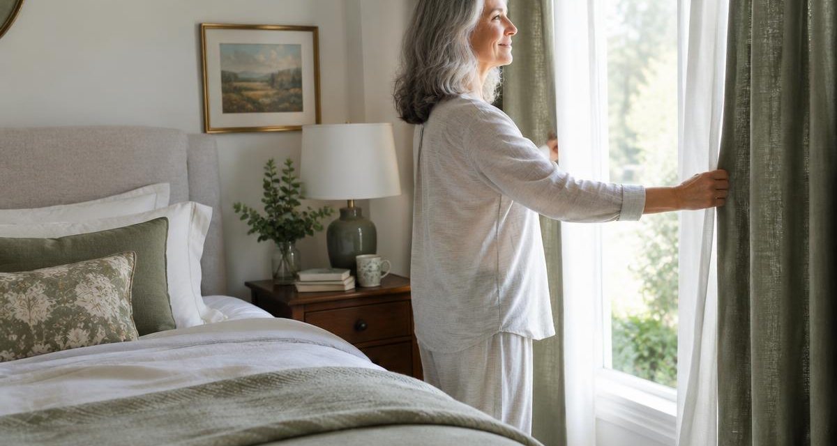 Editorial photograph illustrating sleep basics and sleep routines