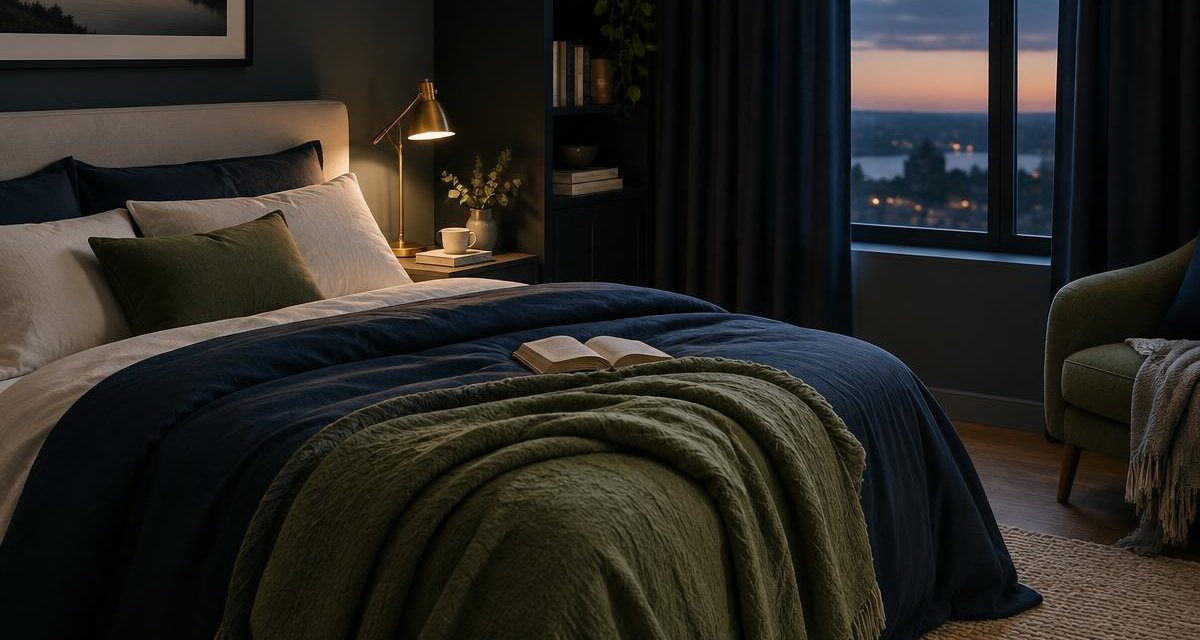 Editorial photograph illustrating healthy aging and sleep routines